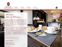 Tablet Screenshot of hotelamrothenbaum.de